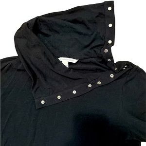 DVF jersey dress with snap detailing L